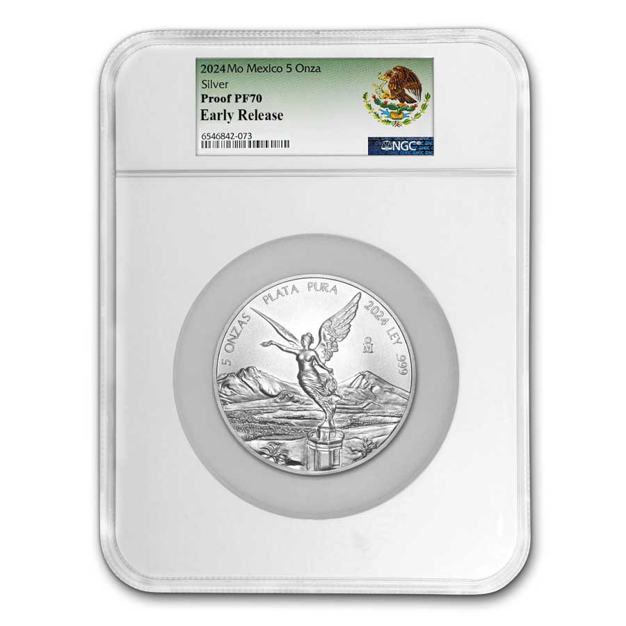 2024 Mexico 5 oz Silver Libertad Proof PF-70 NGC (ER)