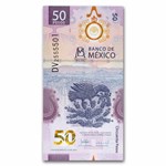 2024 Mexico BoM 100th Anniversary 50 Pesos Banknote Unc