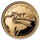 2024 Mongolia 1/2 gram Proof Gold Evolution of Life: Aves