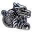 2024 Mongolia 1 oz Silver Antique Lunar Great Dragon Shaped Coin