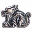 2024 Mongolia 1 oz Silver Antique Lunar Great Dragon Shaped Coin