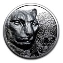 2024 Mongolia 2 oz Silver Proof Snow Leopard (with Box & COA)