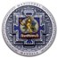 2024 Mongolia 3 oz Silver Colorized Manjushri Mandala