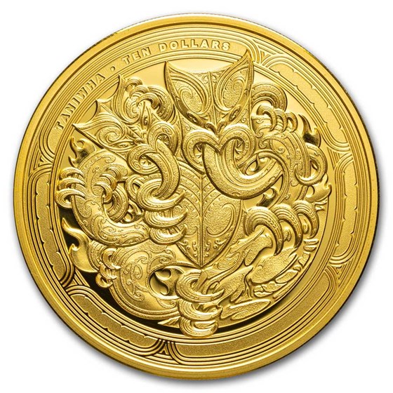 2024 New Zealand 1 oz Gold Dwelling Taniwha: Cave 2024 New Zealand 1 oz Gold Dwelling Taniwha: Cave