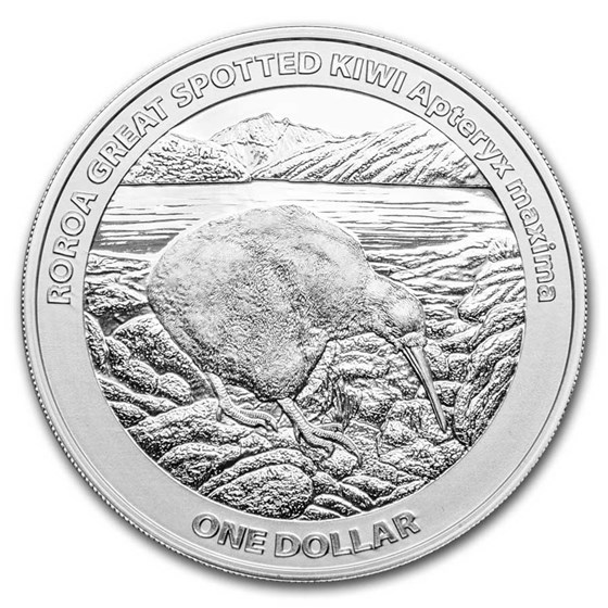 2024 New Zealand 1 oz Silver Roroa Kiwi Specimen 2024 New Zealand 1 oz Silver Roroa Kiwi Specimen