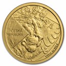 2024 Niue 1/25 oz Gold Czech Lion BU