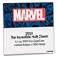 2024 Niue 1/4 oz Gold Coin $25 Marvel: The Hulk™ (Box & COA)