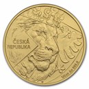 2024 Niue 1/4 oz Gold Czech Lion BU