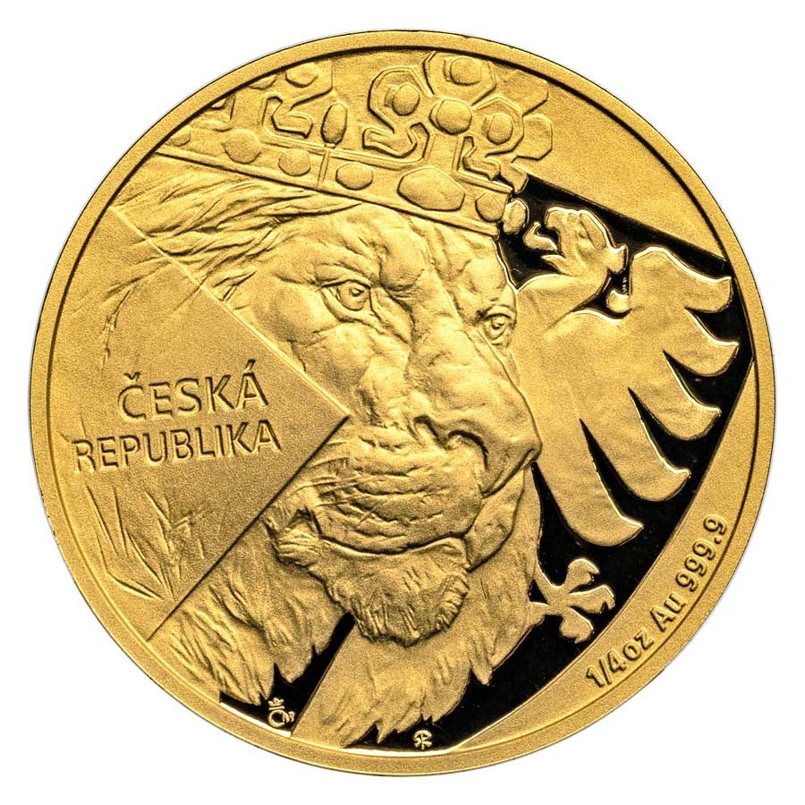 2024 Niue 1/4 oz Gold Czech Lion Proof
