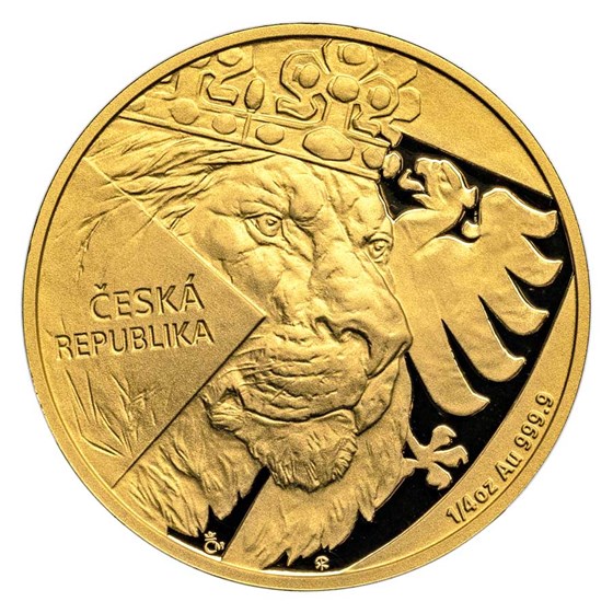 2024 Niue 1/4 oz Gold Czech Lion Proof 2024 Niue 1/4 oz Gold Czech Lion Proof
