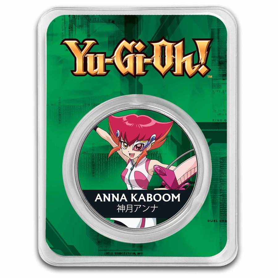 2024 Niue 1 oz Color Ag $2 Yu-Gi-Oh! - Anna Kaboom In TEP
