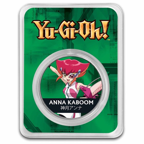 2024 Niue 1 oz Color Ag $2 Yu-Gi-Oh! - Anna Kaboom In TEP 2024 Niue 1 oz Color Ag $2 Yu-Gi-Oh! - Anna Kaboom In TEP