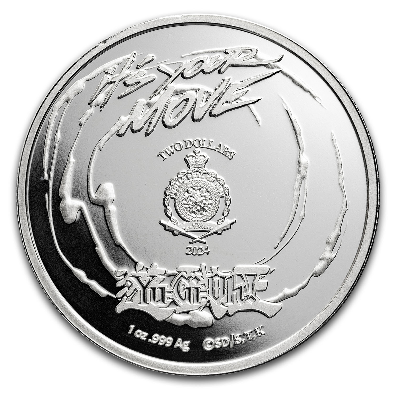 ニウエ 2024 遊戯王 孔雀舞 銀貨 BU TEP入り ニウエ 2024 遊戯王 孔雀舞 銀貨 BU TEP入り 貨幣
