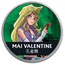 2024 Niue 1 oz Color Ag $2 Yu-Gi-Oh! - Mai Valentine, In TEP