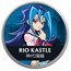 2024 Niue 1 oz Color Ag $2 Yu-Gi-Oh! - Rio Kastle, In TEP