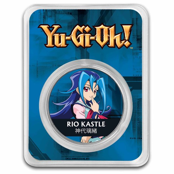 2024 Niue 1 oz Color Ag $2 Yu-Gi-Oh! - Rio Kastle, In TEP 2024 Niue 1 oz Color Ag $2 Yu-Gi-Oh! - Rio Kastle, In TEP