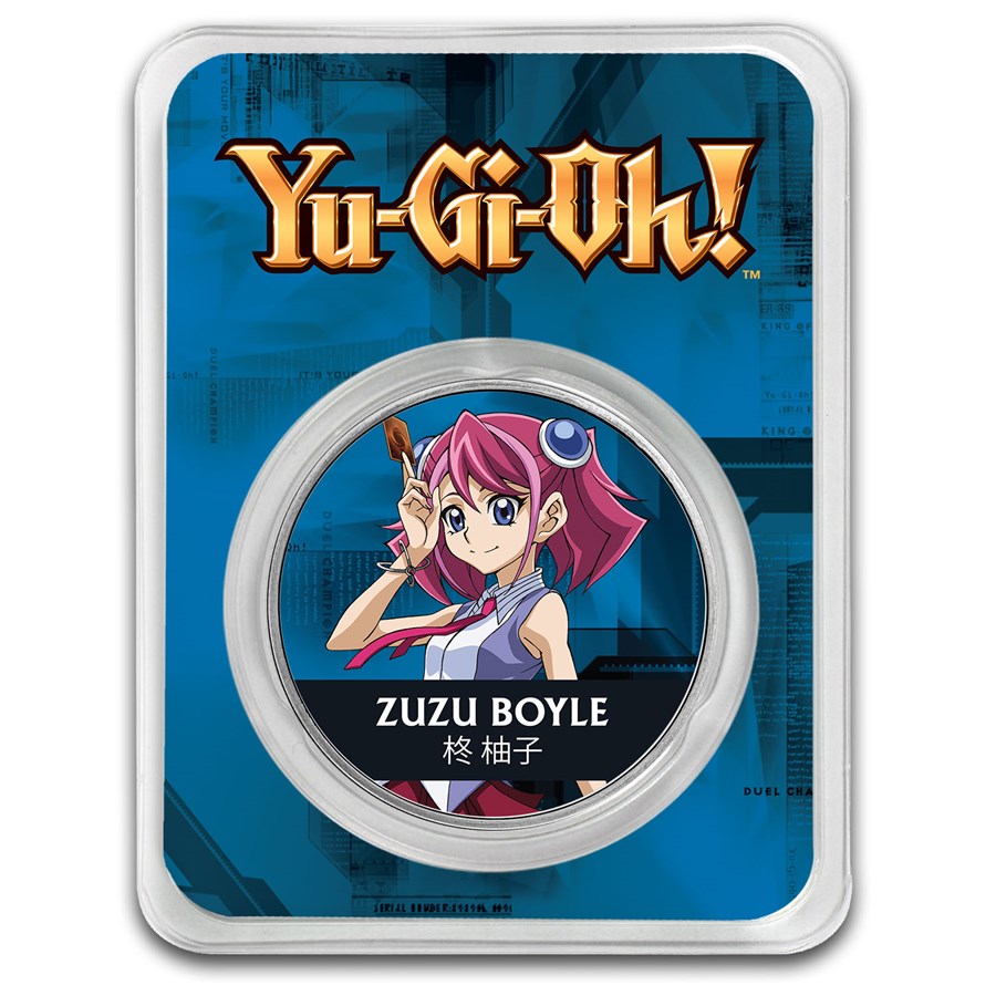 2024 Niue 1 oz Color Ag $2 Yu-Gi-Oh! - Zuzu Boyle, In TEP