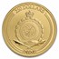2024 Niue 1 oz Gold $250 Disney Mickey & Minnie Christmas BU