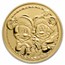 2024 Niue 1 oz Gold $250 Disney Mickey & Minnie Christmas BU