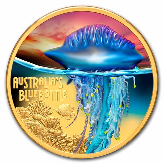 2024 Niue 1 oz Gold Bluebottle Deadly & Dangerous PF 2024 Niue 1 oz Gold Bluebottle Deadly & Dangerous PF