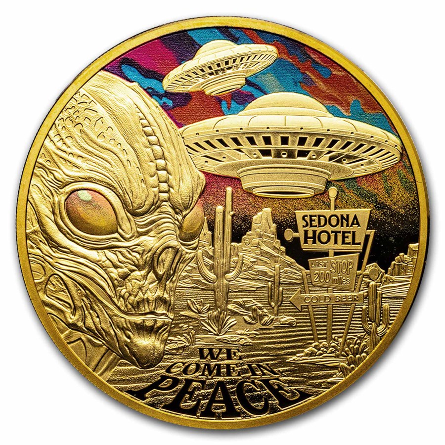 2024 Niue 1 oz Gold Proof Alien Encounters (with Box & COA)