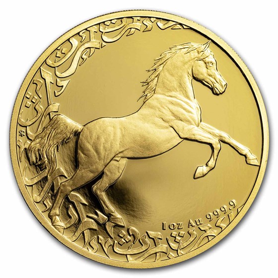 2024 Niue 1 oz Gold Proof Treasures of the Gulf: The Horse 2024 Niue 1 oz Gold Proof Treasures of the Gulf: The Horse