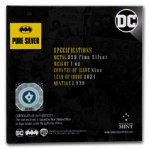 2024 Niue 1 oz Silver $2 1966 Batman Logo - 85th Anniversary 2024 Niue 1 oz Silver $2 1966 Batman Logo - 85th Anniversary