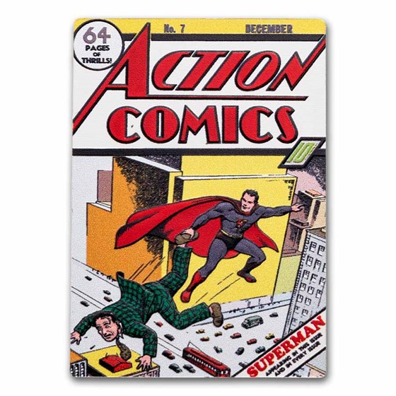 2024 Niue 1 oz Silver $2 COMIX™ - Action Comics #7 Coin 2024 Niue 1 oz Silver $2 COMIX™ - Action Comics #7 Coin