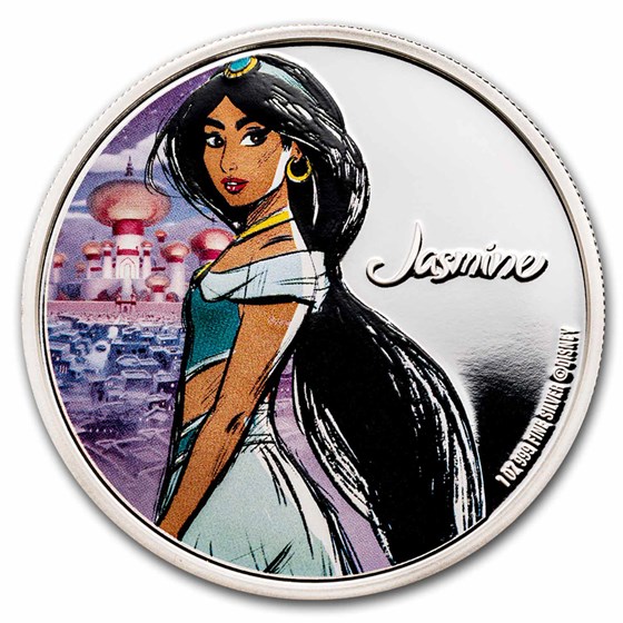 2024 Niue 1 oz Silver $2 Disney Jasmine in Special Jewelry Box 2024 Niue 1 oz Silver $2 Disney Jasmine in Special Jewelry Box