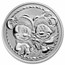 2024 Niue 1 oz Silver $2 Disney Mickey & Minnie Christmas in TEP