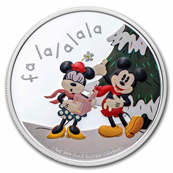 2024 Niue 1 oz Silver $2 Disney Season's Greetings Proof 2024 Niue 1 oz Silver $2 Disney Season's Greetings Proof