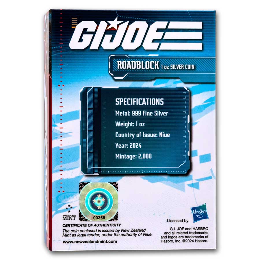 2024 Niue 1 oz Silver $2 G.I. Joe - Roadblock