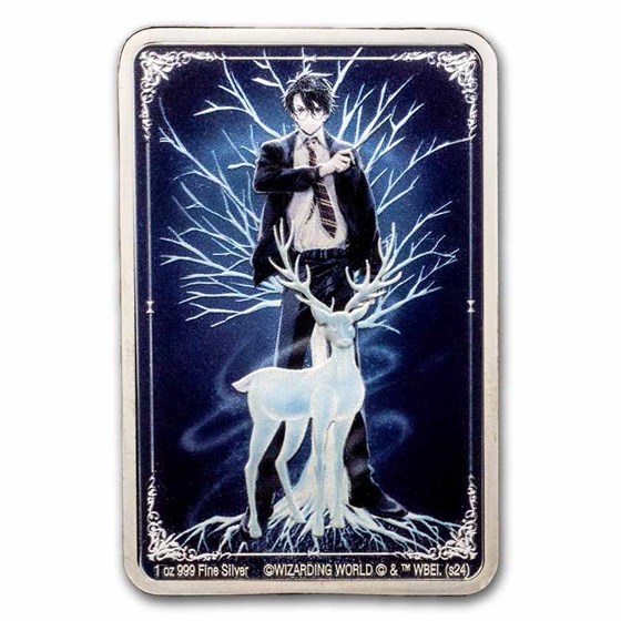 2024 Niue 1 oz Silver $2 Harry Potter Patronus: Harry Potter Stag 2024 Niue 1 oz Silver $2 Harry Potter Patronus: Harry Potter Stag