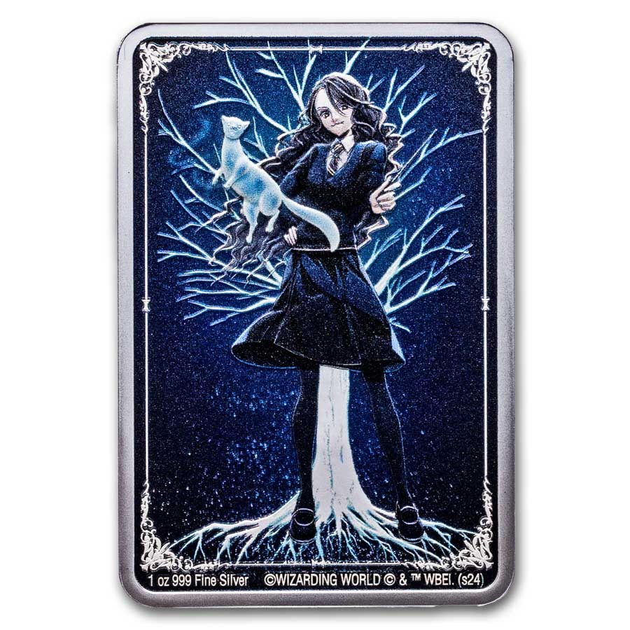 2024 Niue 1 oz Silver $2 Harry Potter Patronus: Hermione Otter