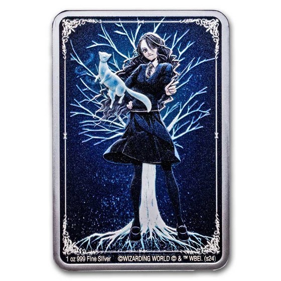 2024 Niue 1 oz Silver $2 Harry Potter Patronus: Hermione Otter 2024 Niue 1 oz Silver $2 Harry Potter Patronus: Hermione Otter