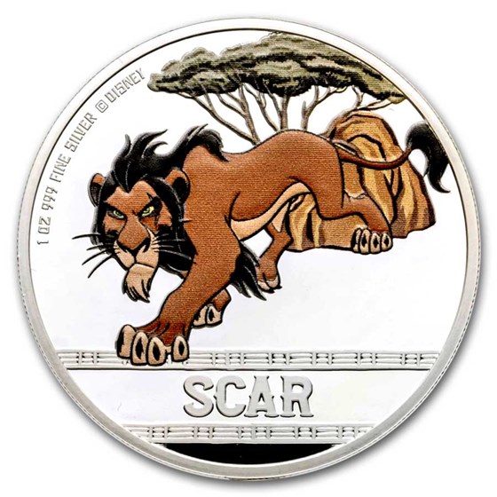 2024 Niue 1 oz Silver $2 Lion King 30th - Scar 2024 Niue 1 oz Silver $2 Lion King 30th - Scar