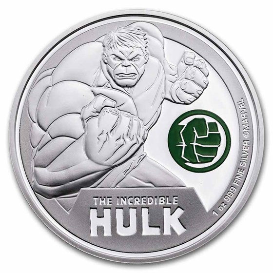 2024 Niue 1 oz Silver $2 Marvel: Incredible Hulk 2024 Niue 1 oz Silver $2 Marvel: Incredible Hulk