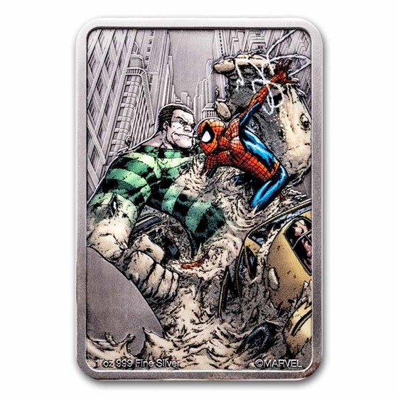2024 Niue 1 oz Silver $2 Spider-Man Villains: Sandman 2024 Niue 1 oz Silver $2 Spider-Man Villains: Sandman