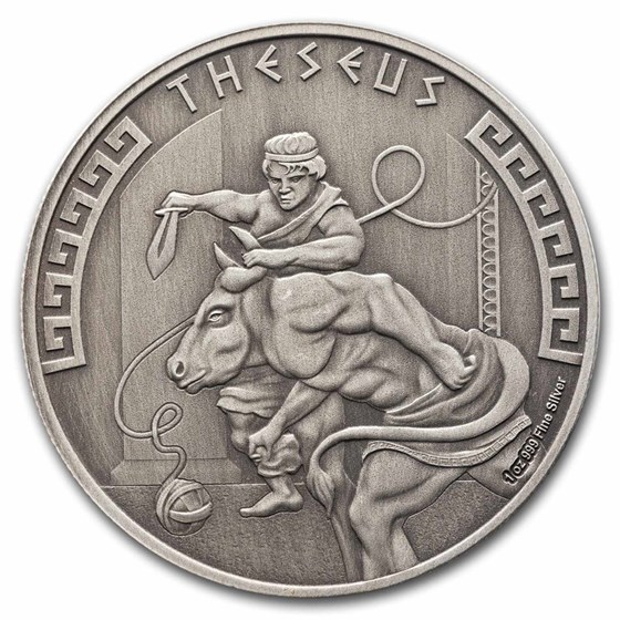 2024 Niue 1 oz Silver Antique Greek Mythology: Theseus (COA #7) 2024 Niue 1 oz Silver Antique Greek Mythology: Theseus (COA #7)