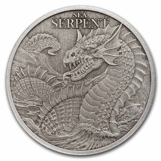2024 Niue 1 oz Silver Antique Mythical Creatures; Sea Serpent 2024 Niue 1 oz Silver Antique Mythical Creatures; Sea Serpent