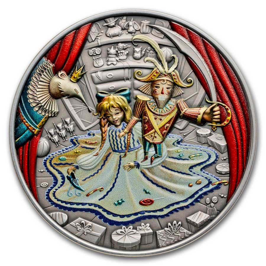 2024 Niue 1 oz Silver Antique The Nutcracker (w/ Box & COA)