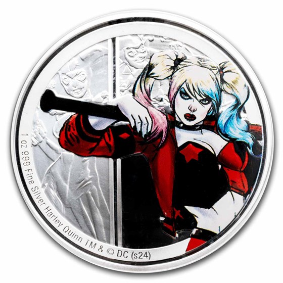 2024 Niue 1 oz Silver Coin $2 DC Villains: HARLEY QUINN 2024 Niue 1 oz Silver Coin $2 DC Villains: HARLEY QUINN