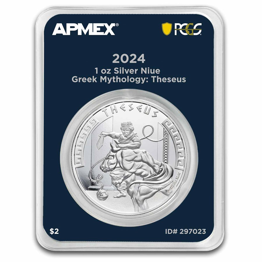 2024 Niue 1 oz Silver Greek Mythology: Theseus MDP® + PCGS FS