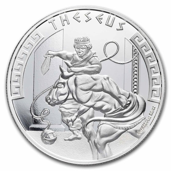 2024 Niue 1 oz Silver Heroes of Greek Mythology: Theseus BU 2024 Niue 1 oz Silver Heroes of Greek Mythology: Theseus BU