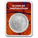 2024 Niue 1 oz Silver Icons: Johannes Gutenberg in TEP