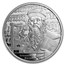 2024 Niue 1 oz Silver Icons: Johannes Gutenberg Proof