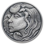 2024 Niue 1 oz Silver Mythological Figures: Mermaid