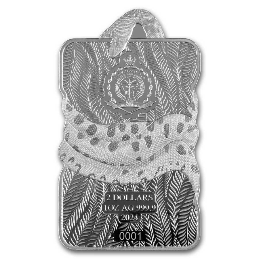 2024 Niue 1 oz Silver Nature's Grip Green Anaconda $2 Bar-Assay | eBay