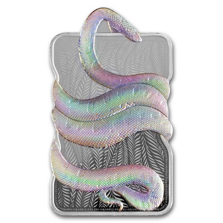 2024 Niue 1 oz Silver Nature's Grip Green Anaconda $2 Bar-Assay | eBay