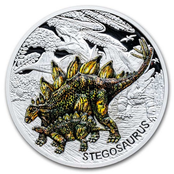2024 Niue 1 oz Silver Prehistoric World: Stegosaurus 2024 Niue 1 oz Silver Prehistoric World: Stegosaurus